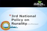 Rural Pact - MRC Brome-Missisquoi. * Based on the learnings and content of the last two policies * Grass roots concept * Favours an interdisplinairy approach.