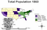 Population increased by 600% between 1800 and 1860 31 million people by 1860 Over 50% of population lived west of the Appalachian Mountains by 1860 (at.