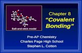 1 Chapter 8 “Covalent Bonding” Pre-AP Chemistry Charles Page High School Stephen L. Cotton Ball-and-stick model.