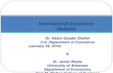 Dr. Abdul Quader Shaikh U.S. Department of Commerce (January 29, 2010) & Dr. Javier Reyes University of Arkansas Department of Economics Sam M. Walton.