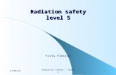 17/05/2015radiation safety - level 51 Radiation safety level 5 Frits Pleiter.