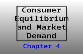 Consumer Equilibrium and Market Demand Chapter 4.
