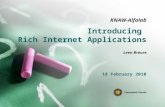 Introducing Rich Internet Applications KNAW-Alfalab Leen Breure 18 February 2010.