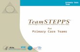 Primary Care Team for Primary Care Teams ®. T EAM STEPPS 05.2 Mod 1 05.2 Page 4 Page 4 Primary Care Team ® “Initiative based on evidence derived from.