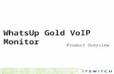 © Ipswitch, Inc. WhatsUp Gold VoIP Monitor Product Overview.