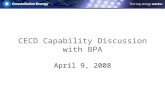 CECD Capability Discussion with BPA April 9, 2008.