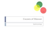 Causes of Disease Epidemiology. Causes of Disease  Identifying causes of disease and the mechanisms by which they spread remains a primary focus of epidemiology.