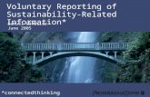 *connectedthinking Voluntary Reporting of Sustainability-Related Information* Samuel Gähwiler June 2005.