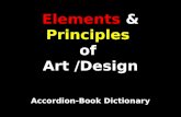 Elements & Principles of Art /Design Accordion-Book Dictionary.