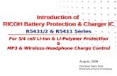 August, 2009 For 3/4 cell Li-Ion & Li-Polymer Protection & MP3 & Wireless-Headphone Charge Control For 3/4 cell Li-Ion & Li-Polymer Protection & MP3 &