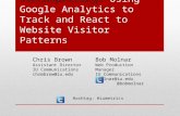 Trendspotting: Using Google Analytics to Track and React to Website Visitor Patterns Hashtag: #iumetrics Chris Brown Assistant Director IU Communications.