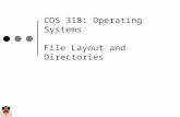 COS 318: Operating Systems File Layout and Directories.