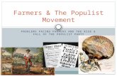 PROBLEMS FACING FARMERS AND THE RISE & FALL OF THE POPULIST PARTY Farmers & The Populist Movement.