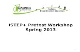 ISTEP+ Pretest Workshop Spring 2013 1. Agenda Operational ISTEP+ – Grades 3, 4, 5, 6, 7, 8 Pilot and Validation Sites ISTEP+ Paper/Pencil ISTEP+ Online.