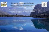 Technical University in Zvolen Faculty of Ecology and Environmental Science Department of Environmental engineering The role of environmental management.