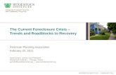WOODSTOCK INSTITUTE | FEBRUARY 2011 American Planning Association February 22, 2011 The Current Foreclosure Crisis – Trends and Roadblocks to Recovery.