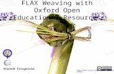 FLAX Weaving with Oxford Open Educational Resources Alannah Fitzgerald