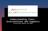 Understanding Tiers, Interventions and Supports Presentation Adopted from NESD.