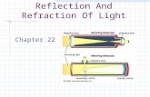Reflection And Refraction Of Light Chapter 22. Introduction Light is necessary for life on this planet. It is our source of energy. It enables us to see.