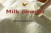 Milk powder Mohammed Sabah 1. Presentation structure Introduction General process description Specifications necessary to Drying milk manufacture Food.