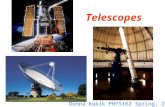 Telescopes Donna Kubik PHYS162 Spring, 2006. Purpose of telescopes To do what our eyes cannot Collect photons (from radio to gamma ray) Achieve higher.