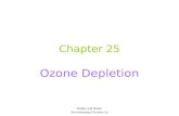 Botkin and Keller Environmental Science 5e Chapter 25 Ozone Depletion.