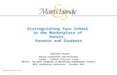 Copyright Marts & Lundy Distinguishing Your School in the Marketplace of Donors, Parents and Students Kathleen Hanson Senior Consultant and Principal Leader.