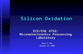 Silicon Oxidation ECE/ChE 4752: Microelectronics Processing Laboratory Gary S. May January 15, 2004.