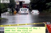 Historic Flooding of May 7, 2009 for the City of Montgomery, Alabama.