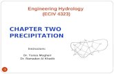 CHAPTER TWO PRECIPITATION -1 Engineering Hydrology (ECIV 4323) Instructors: Dr. Yunes Mogheir Dr. Ramadan Al Khatib.