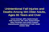 Unintentional Fall Injuries and Deaths Among MA Older Adults, Ages 65 Years and Over Carrie Huisingh, MPH, Epidemiologist Holly Hackman, MD, MPH, Epidemiologist.