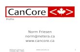 National Library of Canada, Nov. 2002 Canadian Core Learning Object Metadata Application Profile Norm Friesen norm@netera.ca .