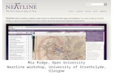 Neatline Mia Ridge, Open University Neatline workshop, University of Strathclyde, Glasgow.