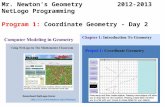 Mr. Newton’s Geometry2012-2013 NetLogo Programming Program 1: Coordinate Geometry - Day 2.