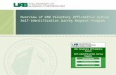 Overview of UAB Voluntary Affirmative Action Self-Identification Survey Request Program UAB Voluntary Affirmative Action Self-Identification Survey Request.