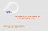 Evaluation of ESF intervention for individual employability Evaluation of Programmes and Policies for Human Resources Development Area Rome, Corso D’Italia,