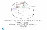 0 Harvesting the Business Value of Ontologies: Recent Case Examples (Part-1) Mills Davis Project10X mdavis@project10x.com.