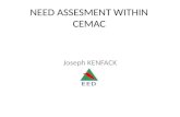 NEED ASSESMENT WITHIN CEMAC Joseph KENFACK. CENTRAL AFRICAN COUNTRIES.