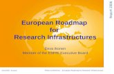 Report 2006 19/10/2006 - Brussels Press Conference – European Roadmap for Research Infrastructures Eeva Ikonen Member of the ESFRI Executive Board European.