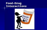 Food-Drug Interactions. Definition of Terms Drug-nutrient interaction: the result of the action between a drug and a nutrient that would not happen with.