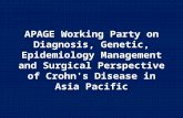APAGE Working Party on Diagnosis, Genetic, Epidemiology Management and Surgical Perspective of Crohn's Disease in Asia Pacific.
