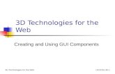 UFCFSU-30-13D Technologies for the Web Creating and Using GUI Components.