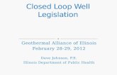 Geothermal Alliance of Illinois February 28-29, 2012 Dave Johnson, P.E. Illinois Department of Public Health.