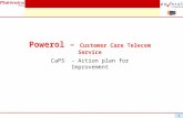 1 Powerol – Customer Care Telecom Service CaPS - Action plan for Improvement.