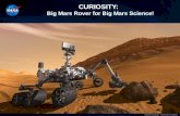CURIOSITY: Big Mars Rover for Big Mars Science! Artist’s Concept. NASA/JPL-Caltech.
