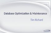 Database Optimization & Maintenance Tim Richard. 2013 ECM Training Conference#dbwestECM Agenda SQL Configuration OnBase DB Planning Backups Integrity.
