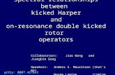 Spectral relationships between kicked Harper and on-resonance double kicked rotor operators Collaborators:Jiao Wang and Jiangbin Gong Speakers:Anders S.