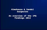 Almshouse & Sandal Surgeries An overview of the IPQ findings 2012.