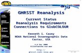 1 Overview LTSRF Status GHRSST Reanalysis Example L4 Analyses Future Activities GlobColour Connection  Villefranche sur mer,