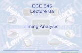 George Mason University Timing Analysis ECE 545 Lecture 8a.
